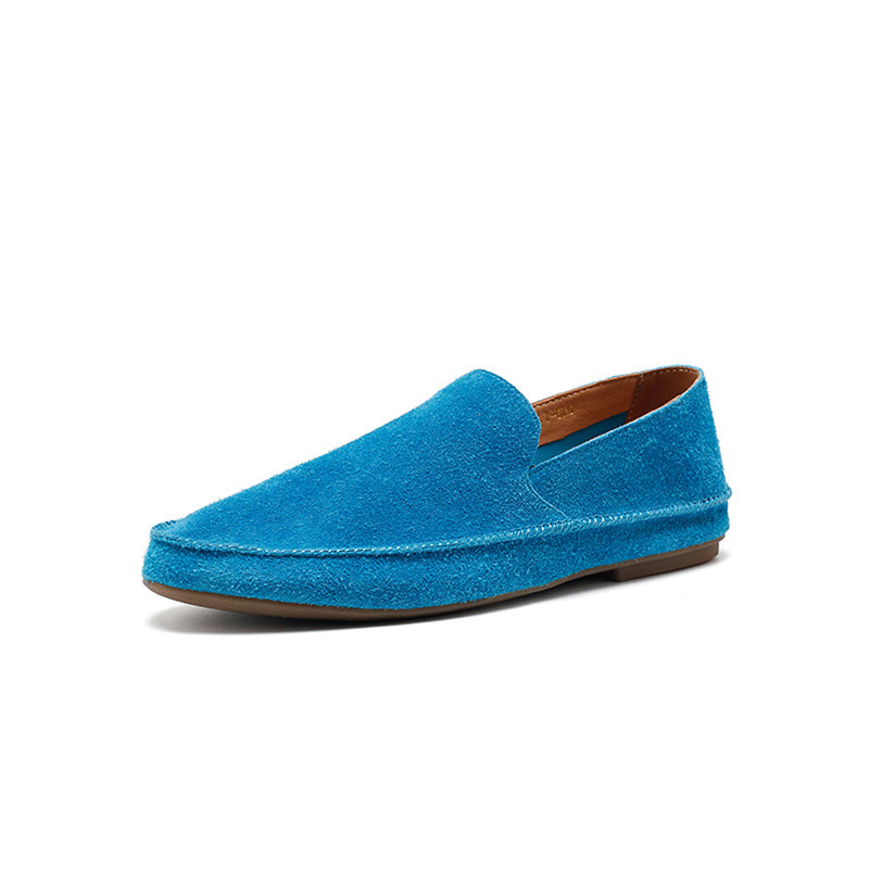 10 Colors Dwarves Handmade Suede Slip-On Loafers Women Comfortable Hidden Wedge Flats